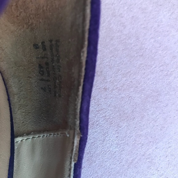 Suede purple Aldo pointed toe 4 inch heels - Picture 6 of 6